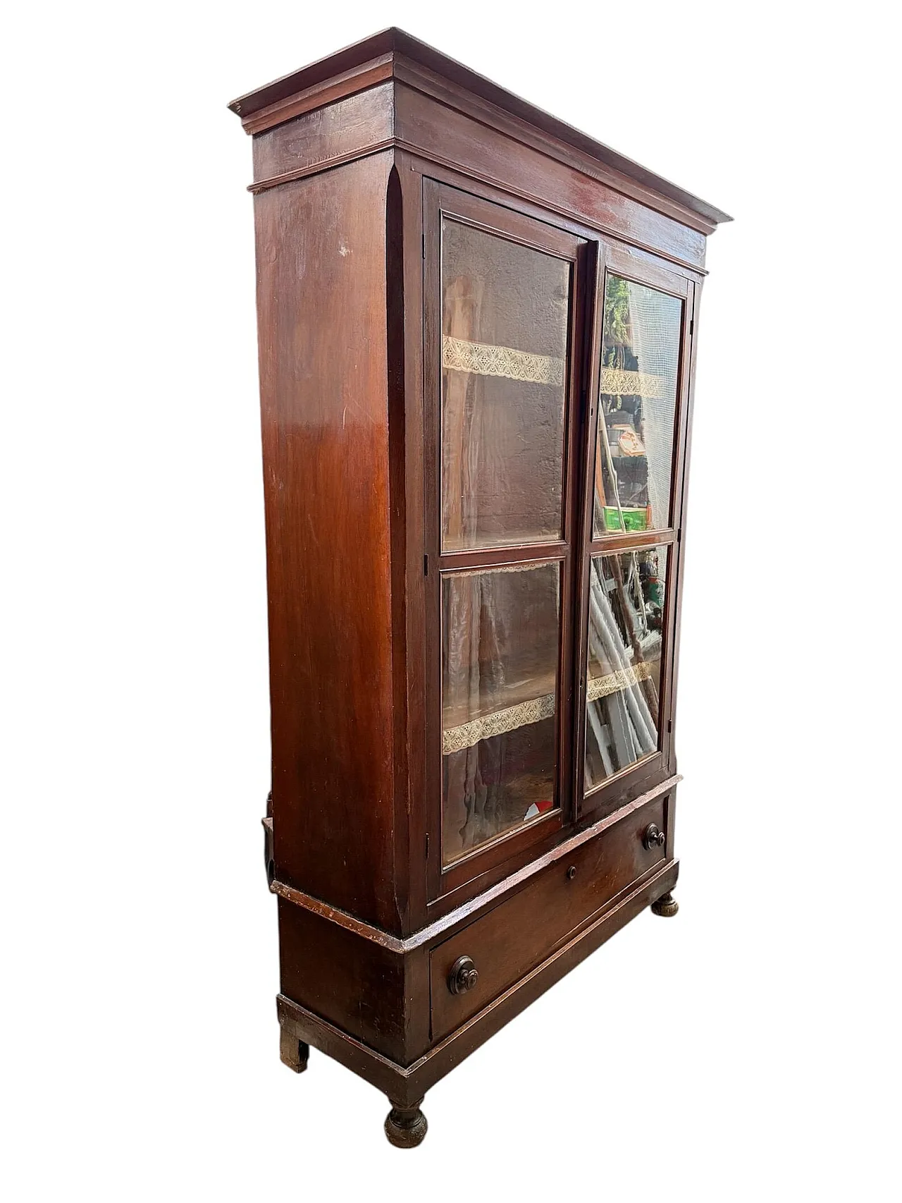 Wood and glass display case, late 19th century 7