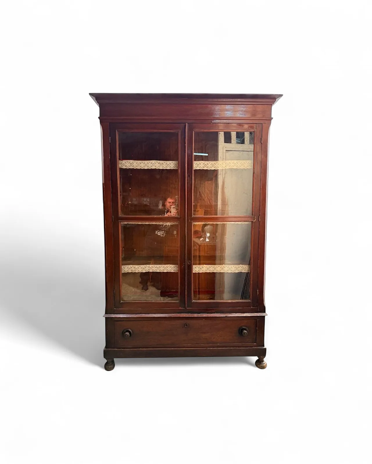 Wood and glass display case, late 19th century 9