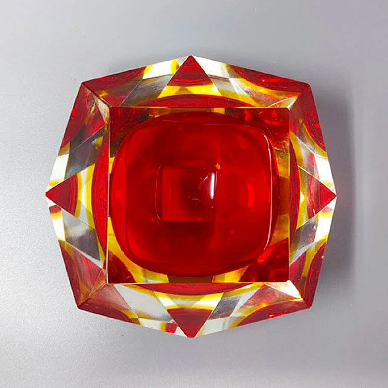 Posacenere in vetro di Murano di Flavio Poli per Seguso, anni '60 3