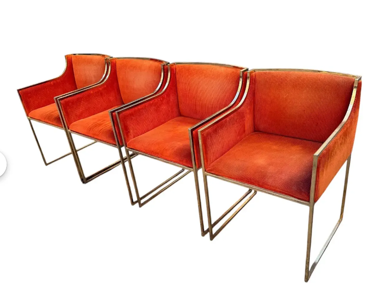 4 Maison Jansen-style armchairs, 1980s 3