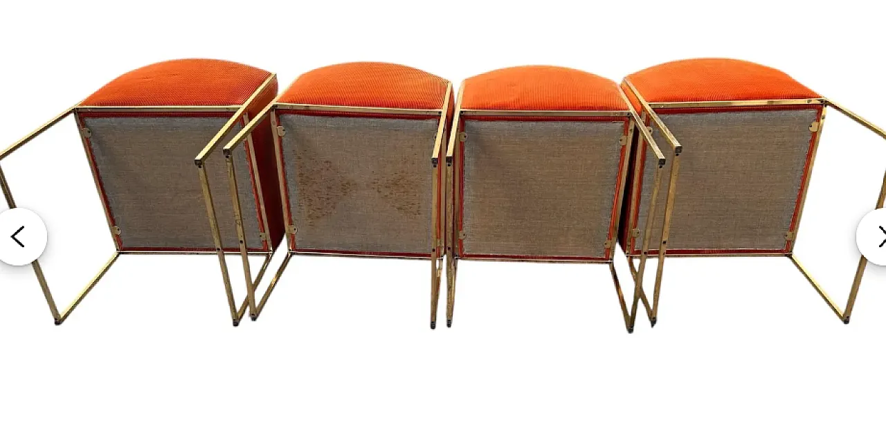 4 Maison Jansen-style armchairs, 1980s 6