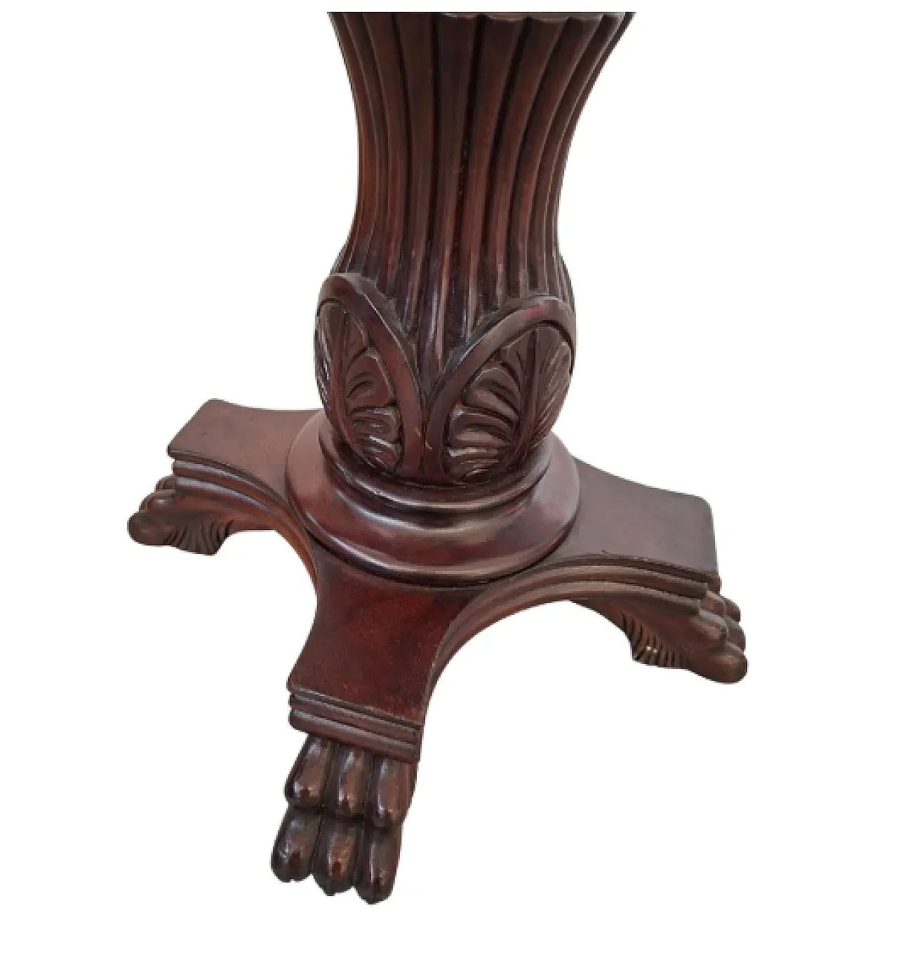 Decorative mahogany wood column, 1960s 5