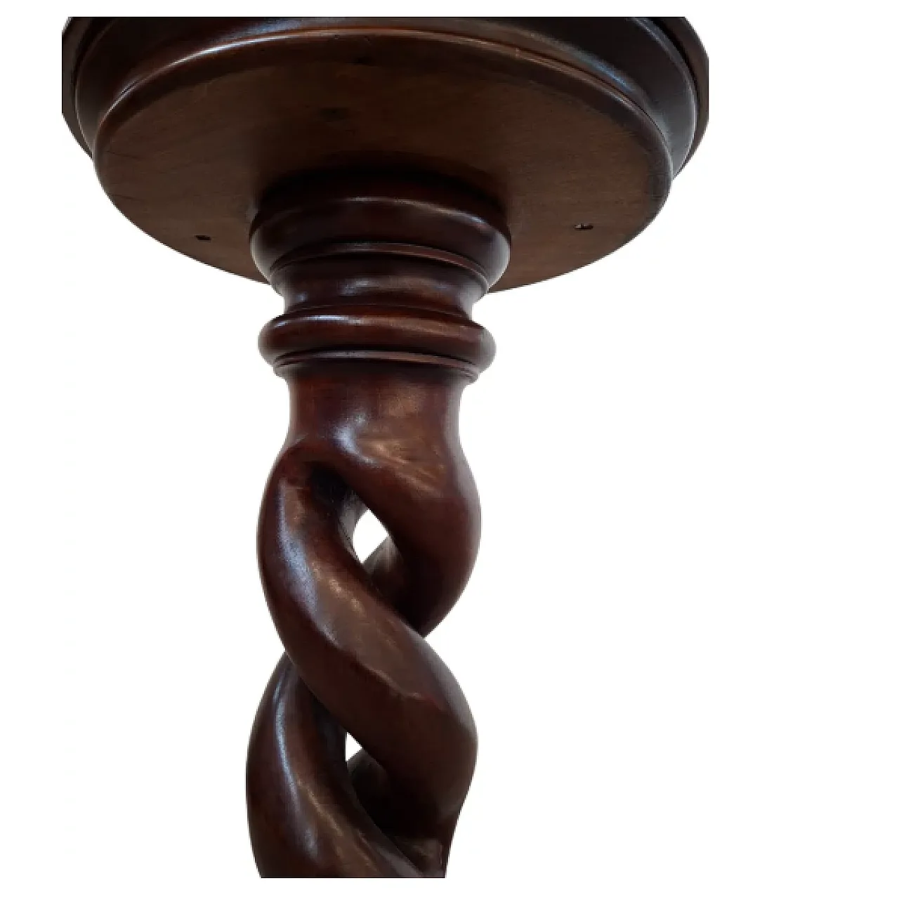 Decorative mahogany wood column, 1960s 7