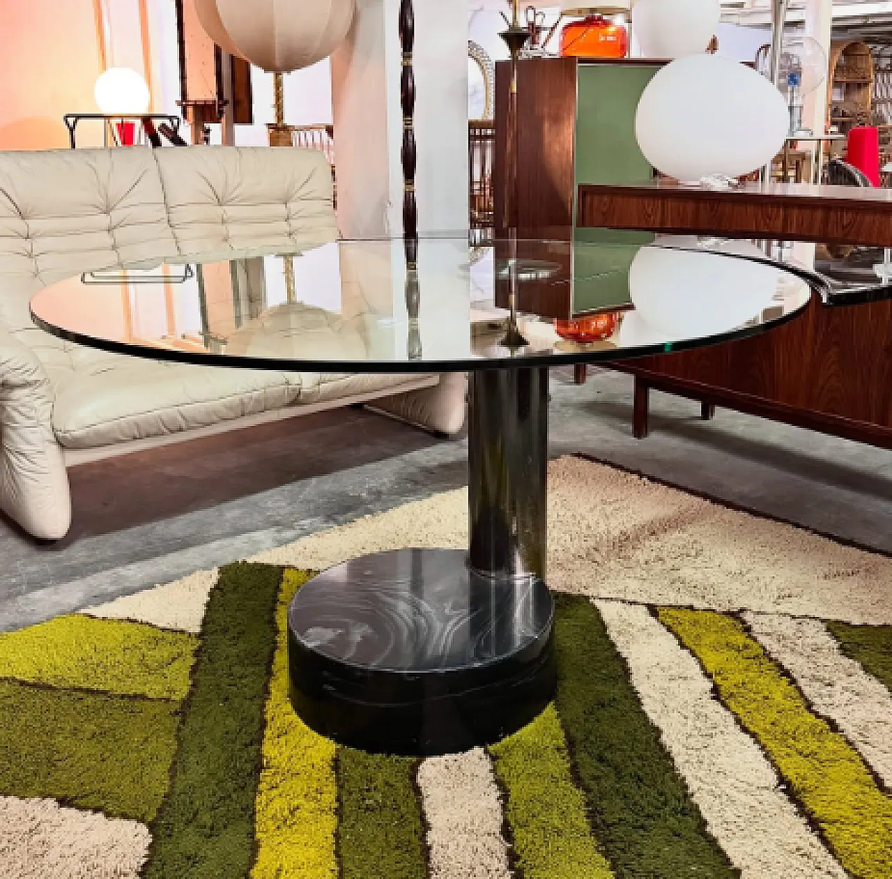 Extendable dining table di Mario Mazzer for Zanette, 1980s 8