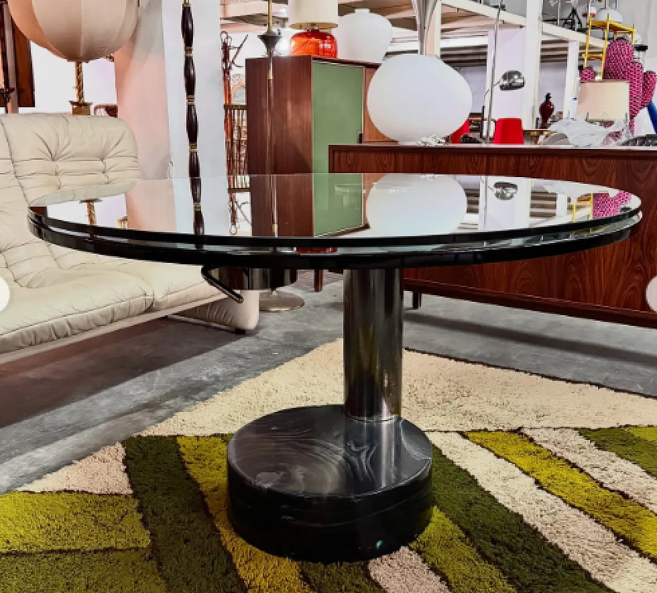 Extendable dining table di Mario Mazzer for Zanette, 1980s 9