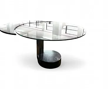 Extendable dining table di Mario Mazzer for Zanette, 1980s