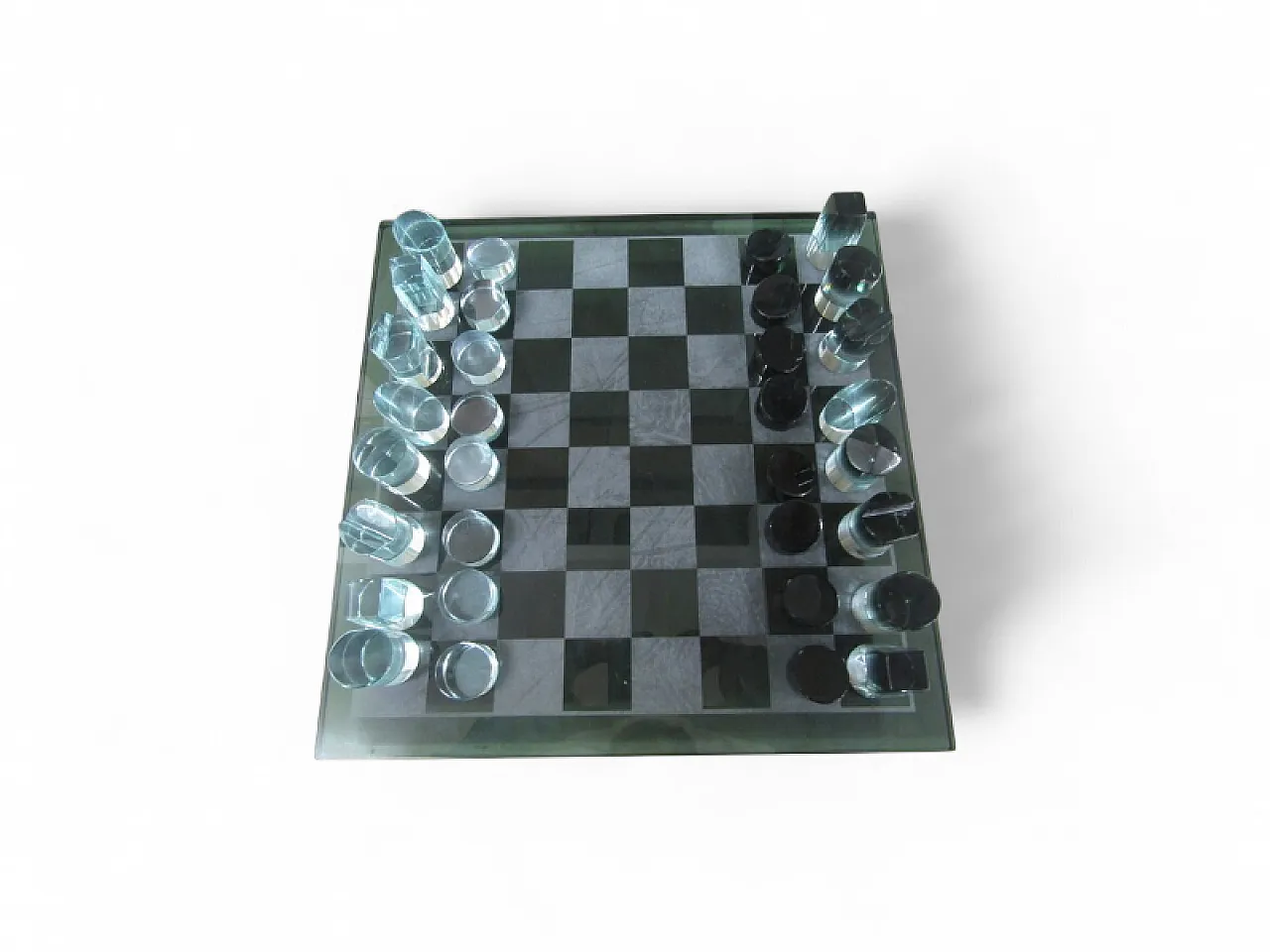 Chessboard in crystal by Berlini Milano, 20th century 10