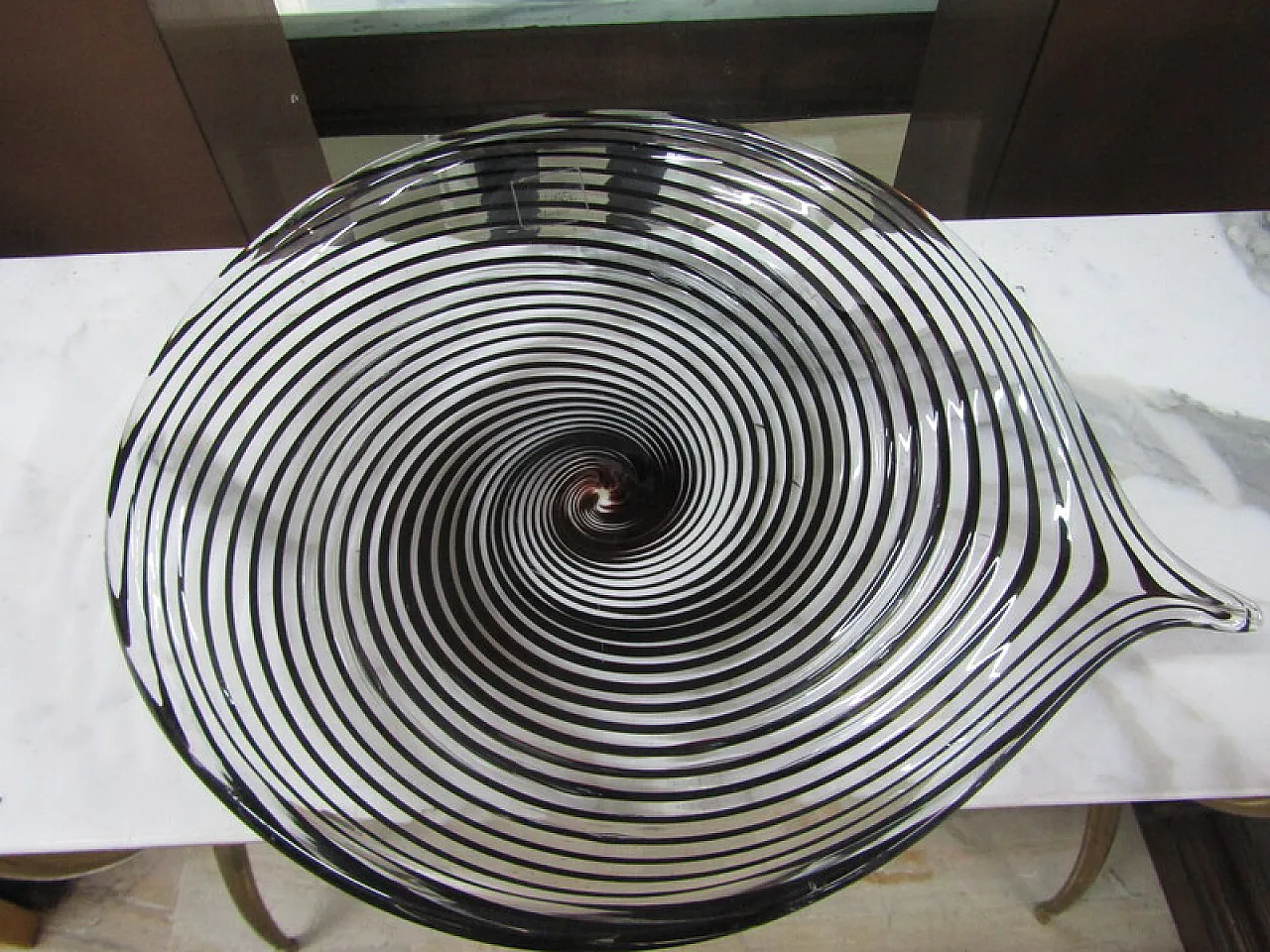 Tray in Murano glass by Salviati, 1970s 1