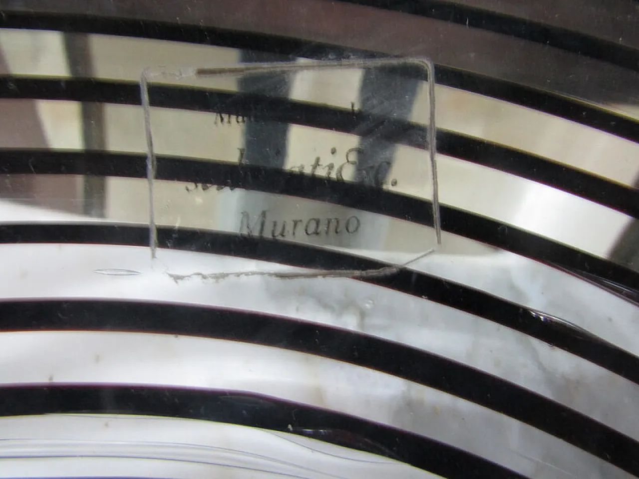 Tray in Murano glass by Salviati, 1970s 2