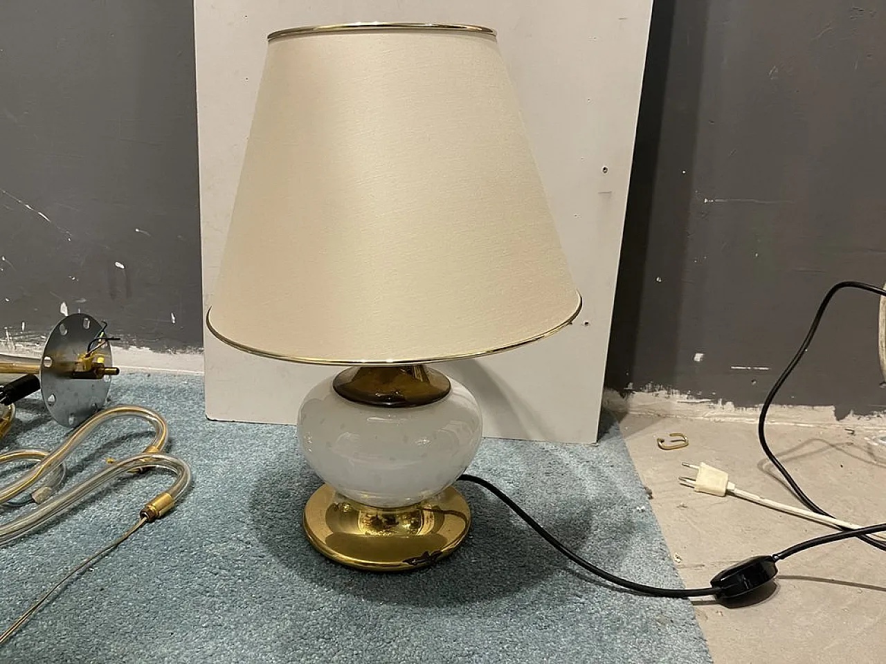 Murano glass table lamp by F. Fabbian, 1960s 2