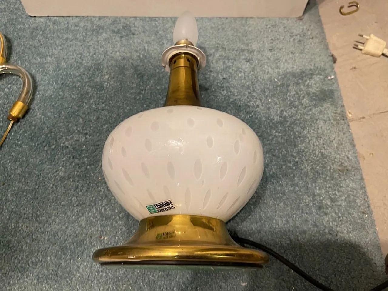 Murano glass table lamp by F. Fabbian, 1960s 5