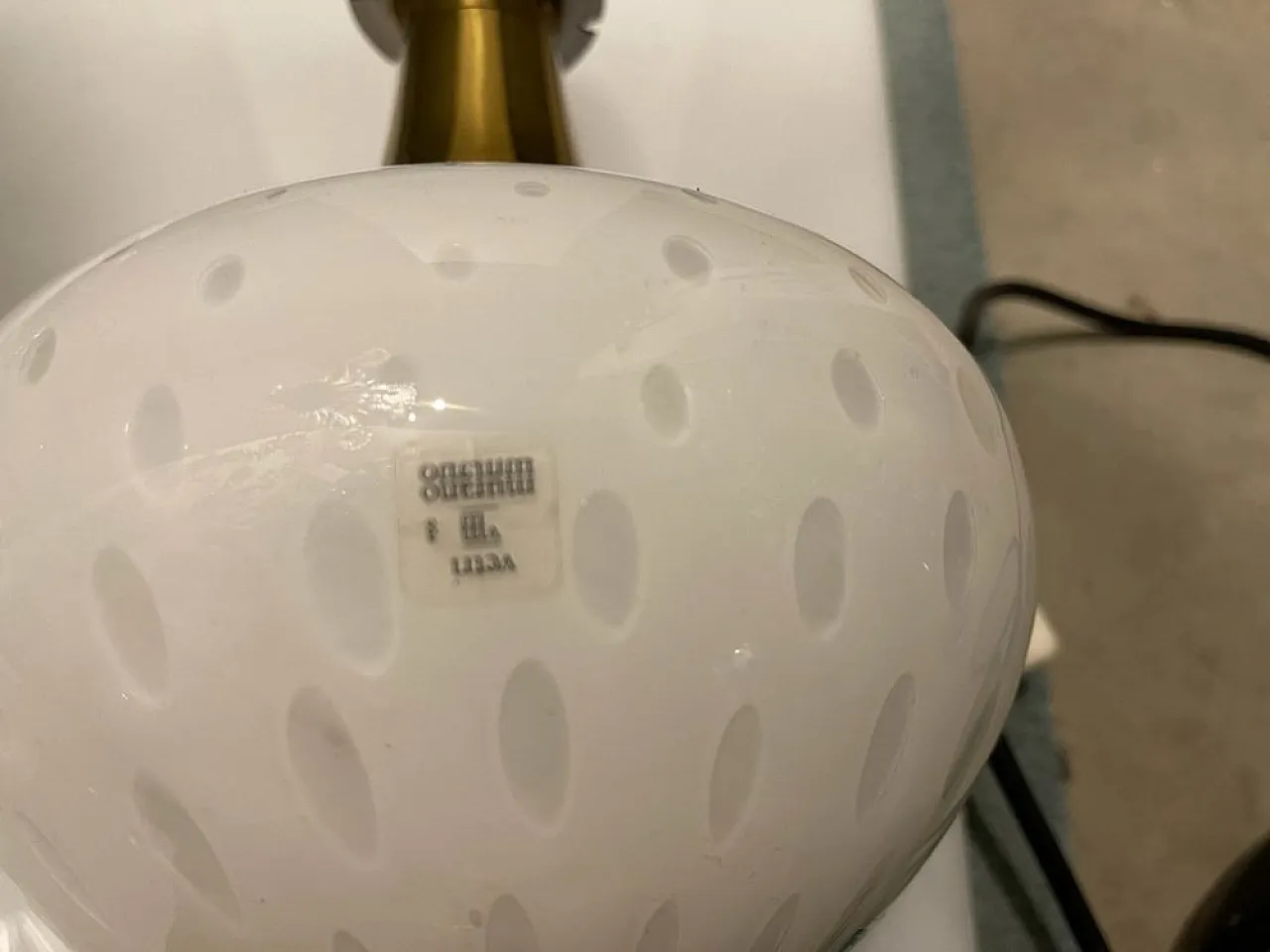 Murano glass table lamp by F. Fabbian, 1960s 9