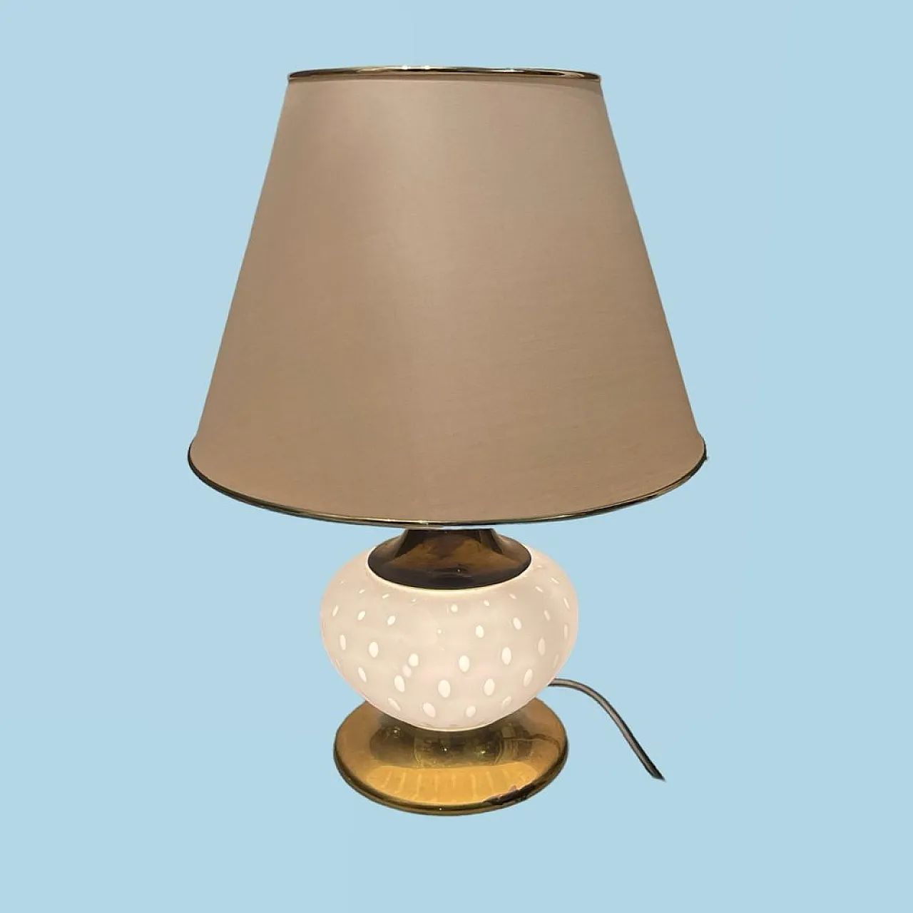 Murano glass table lamp by F. Fabbian, 1960s 12