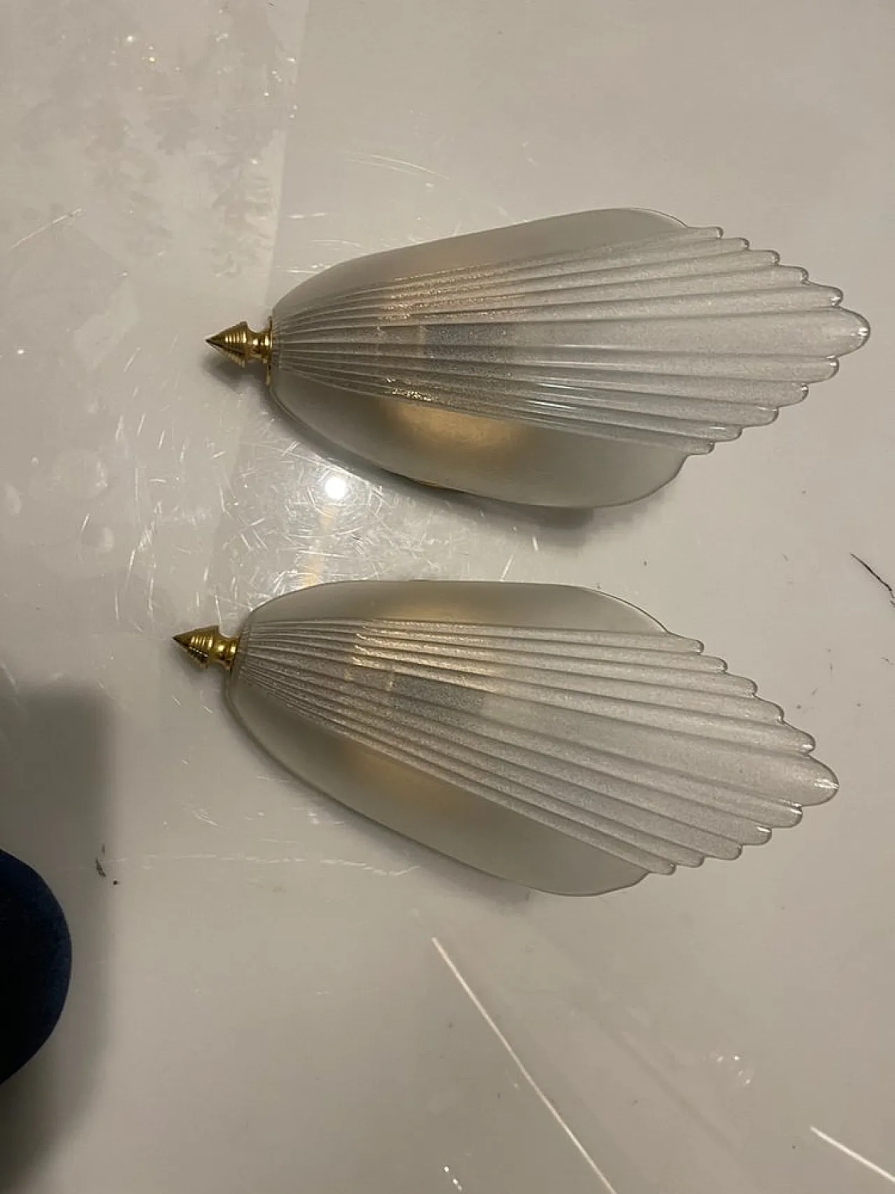 Pair of Murano glass sconces by F.Fabbian, 1970s 6