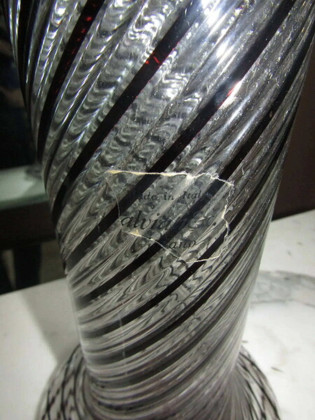 Murano glass vase by Salviati, 1970s 2