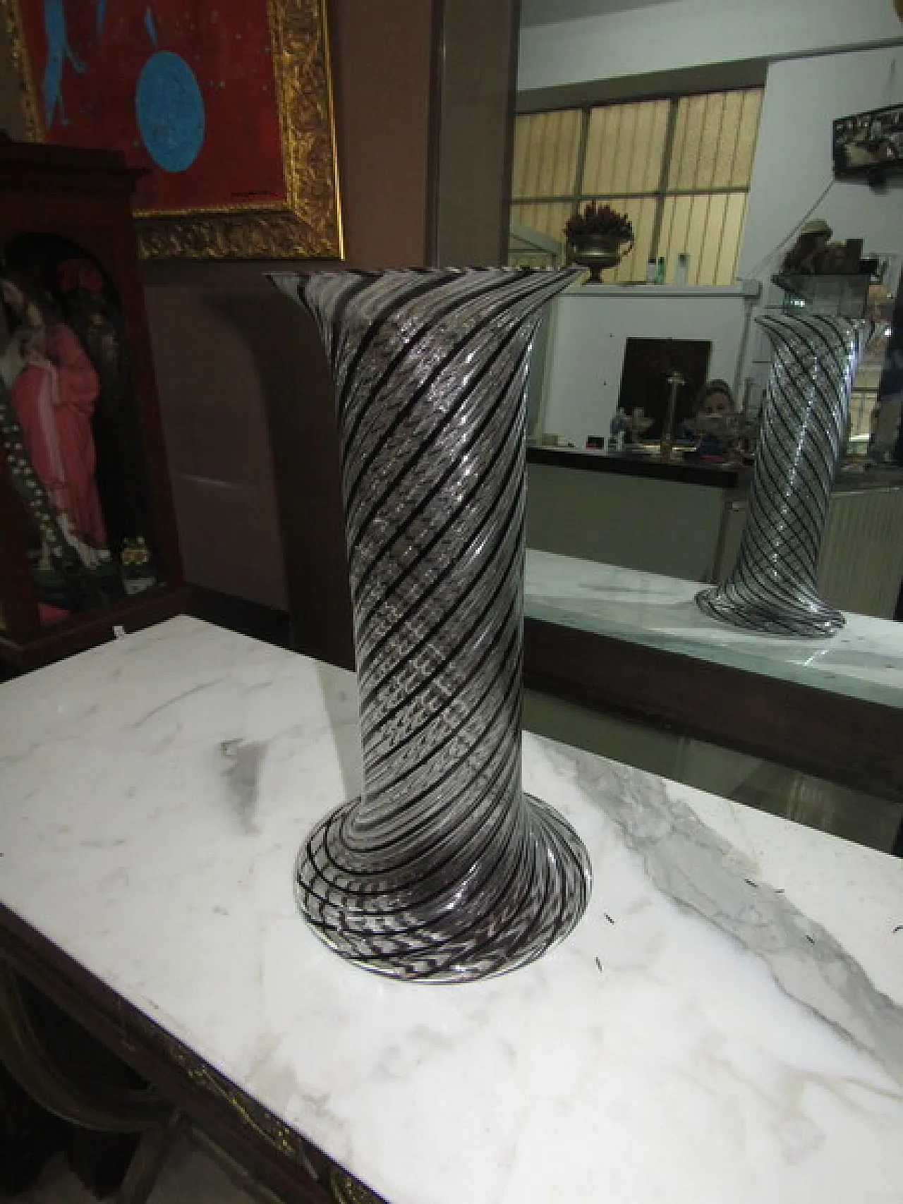 Murano glass vase by Salviati, 1970s 3