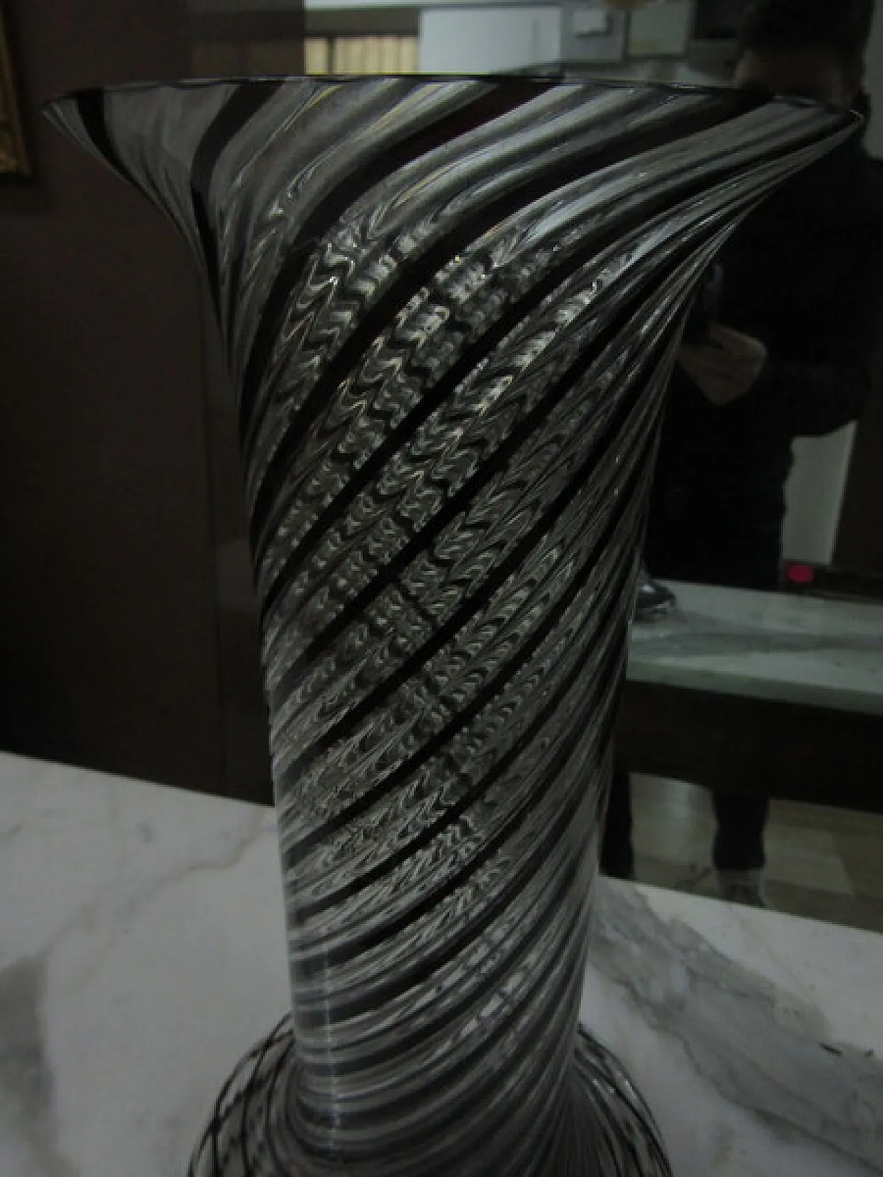 Murano glass vase by Salviati, 1970s 4