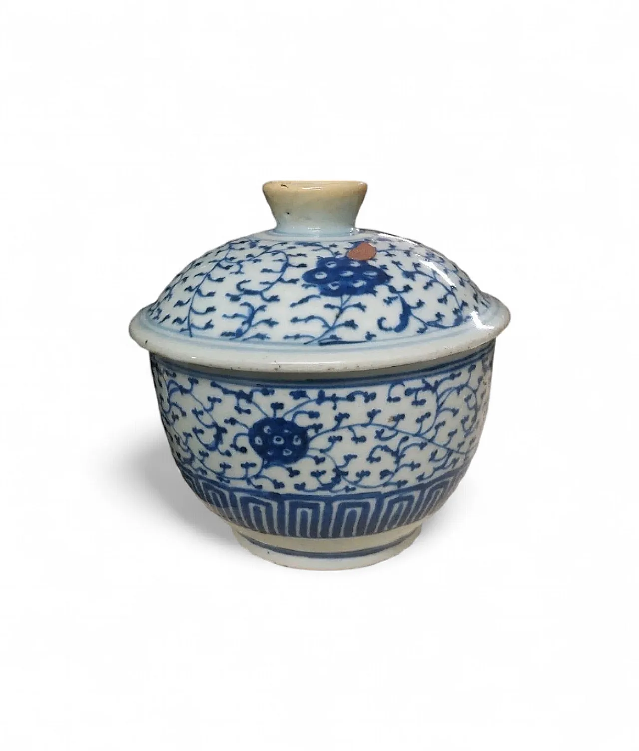 Giara da zenzero in porcellana con coperchio, '800 11