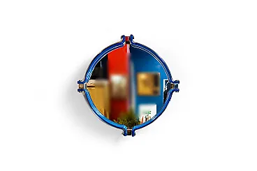 Specchio con cornice in vetro di Murano, anni '70