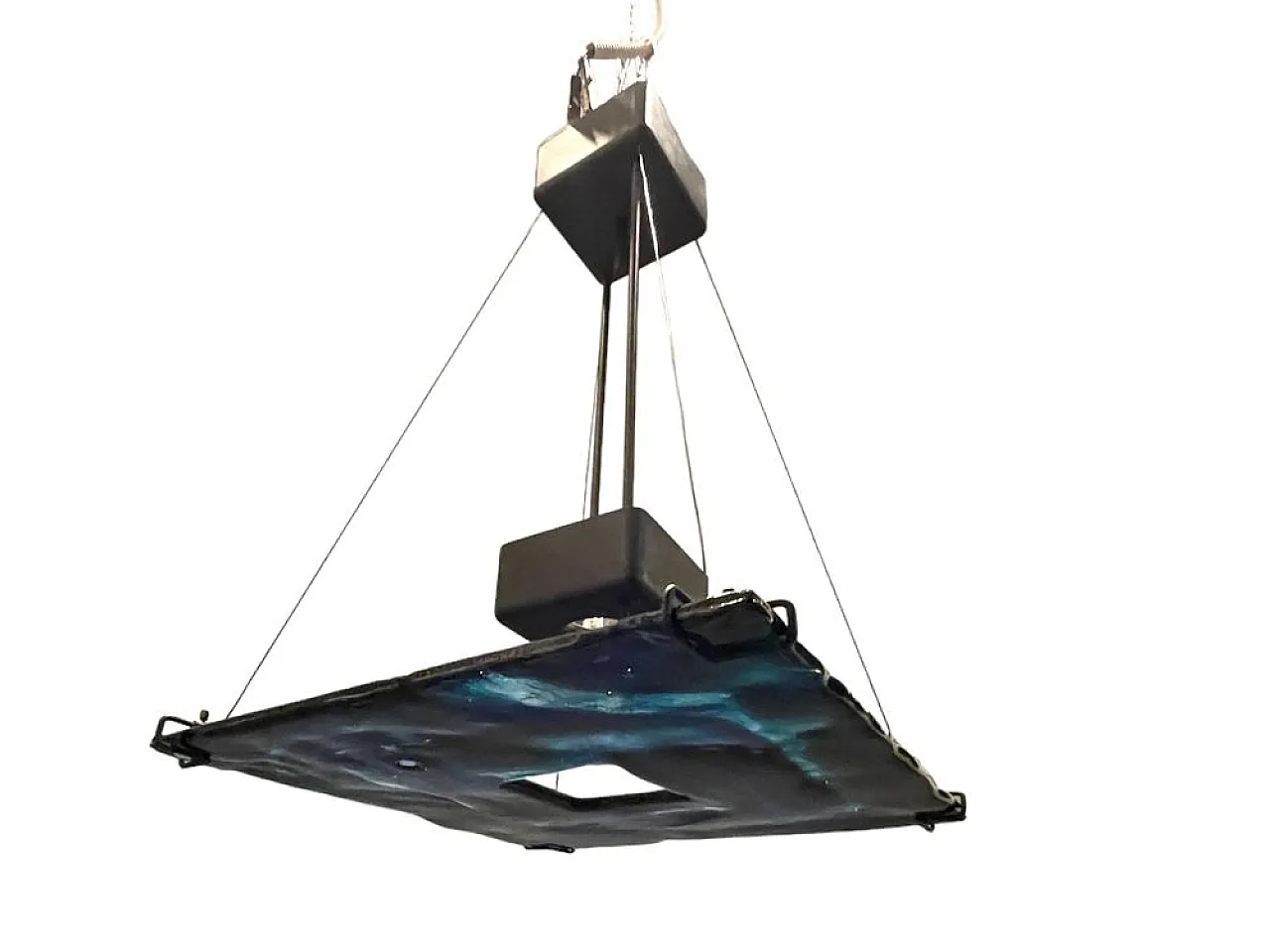 Architectural Murano glass pendant lamp by La Murrina, 1980s 2