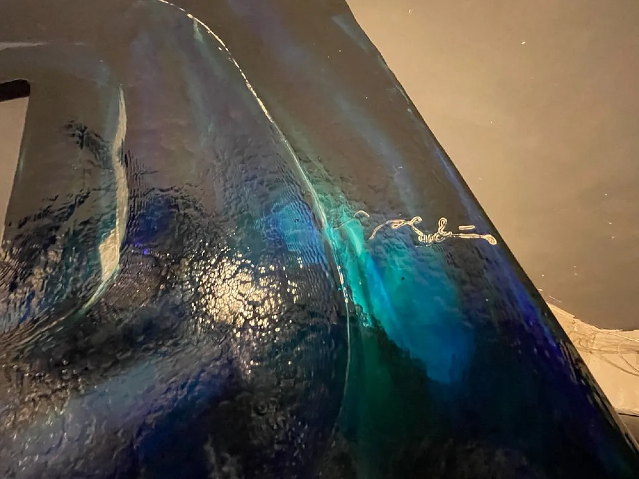 Architectural Murano glass pendant lamp by La Murrina, 1980s 11