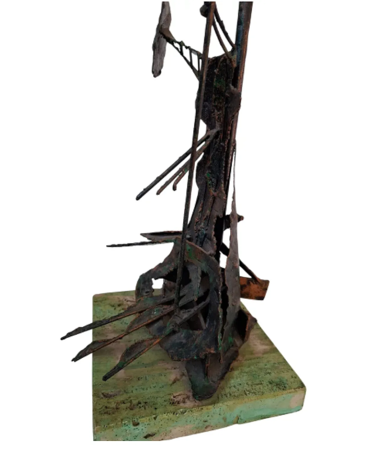 Don Chisciotte della Mancia in rame lavorato e saldobrasato, fine '900 4