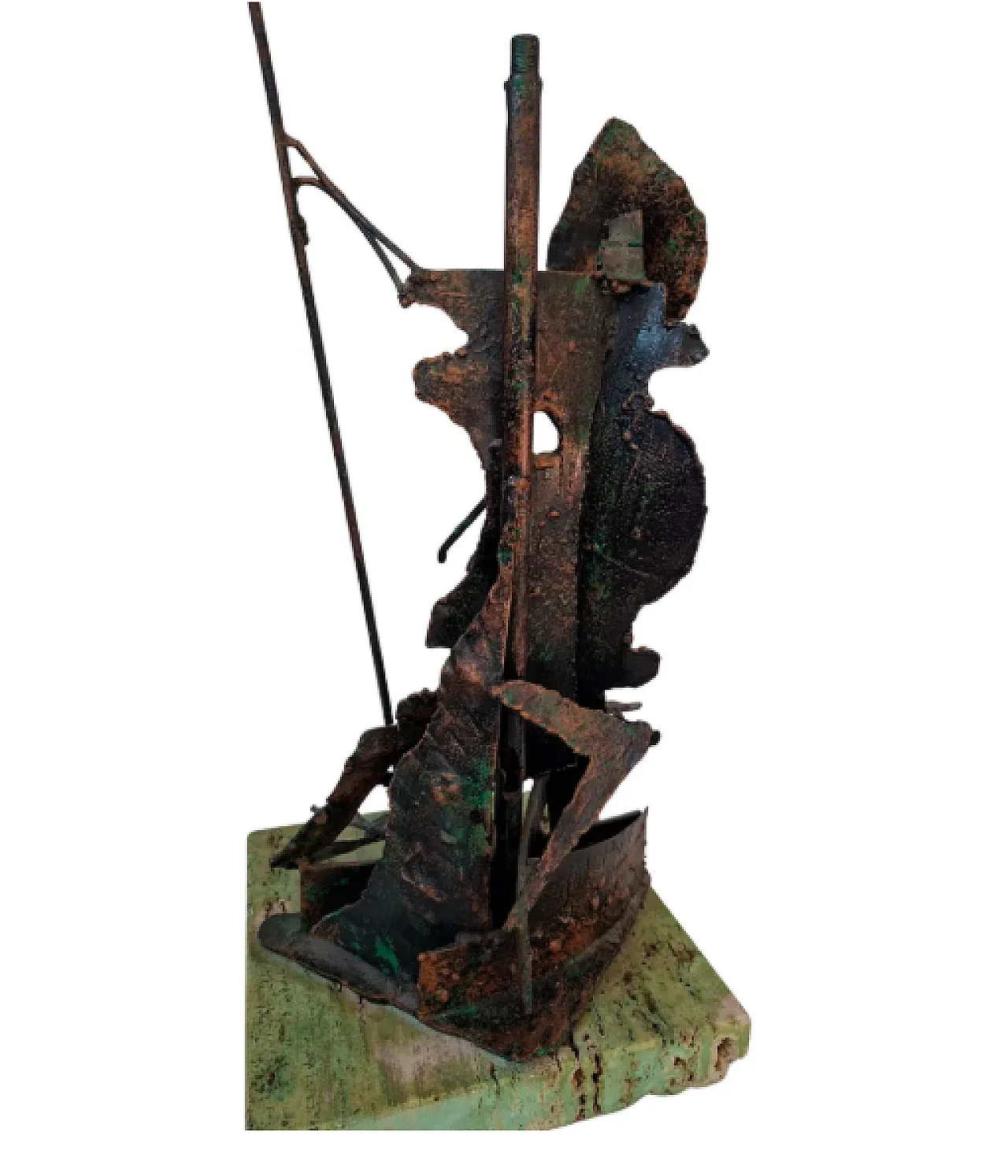 Don Chisciotte della Mancia in rame lavorato e saldobrasato, fine '900 6