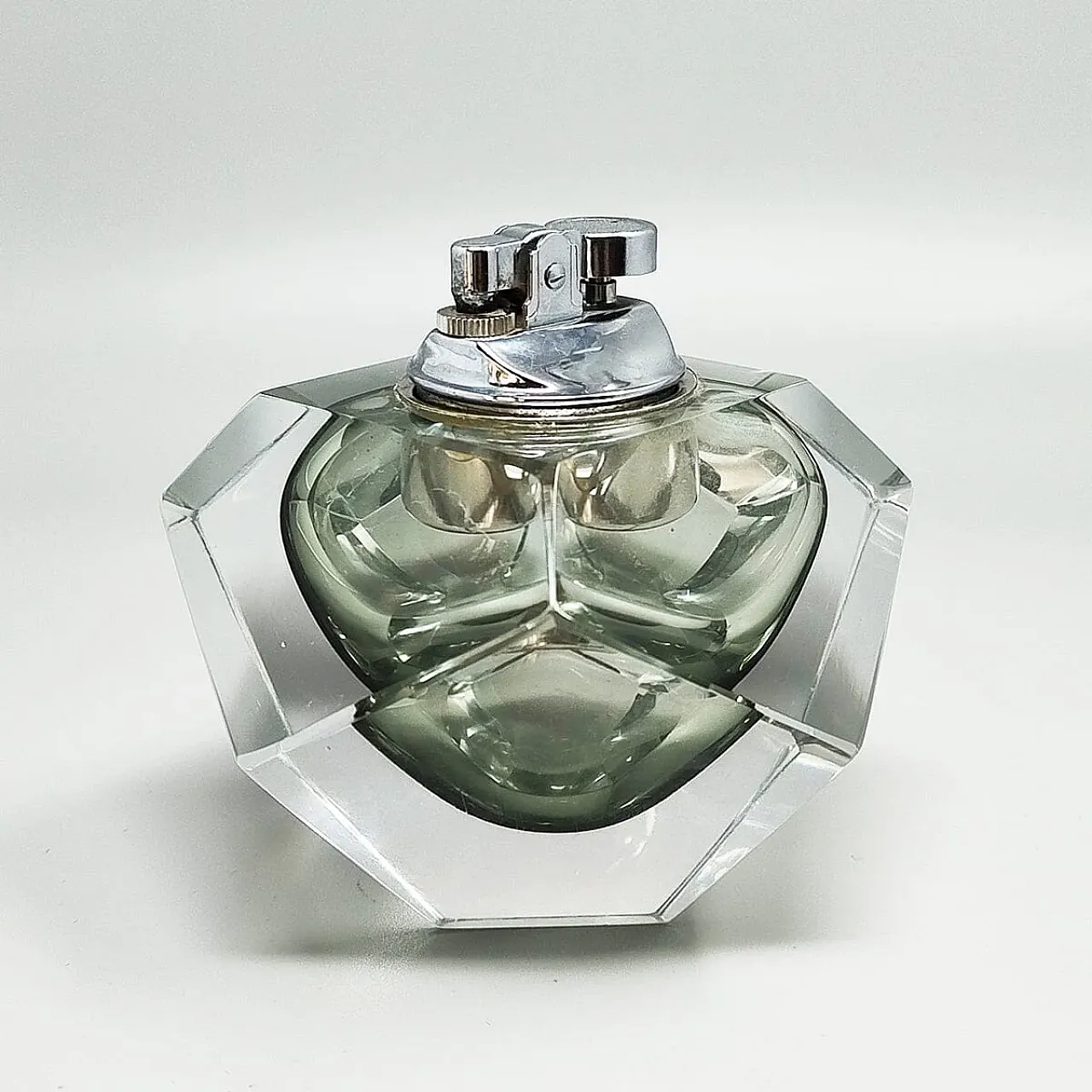 Accendino in vetro sommerso di Murano di F.Poli per Seguso, anni '60 3