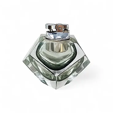 Accendino in vetro sommerso di Murano di F.Poli per Seguso, anni '60