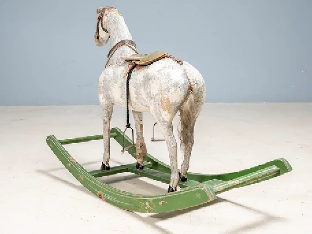 Wooden rocking horse, 20th century 4