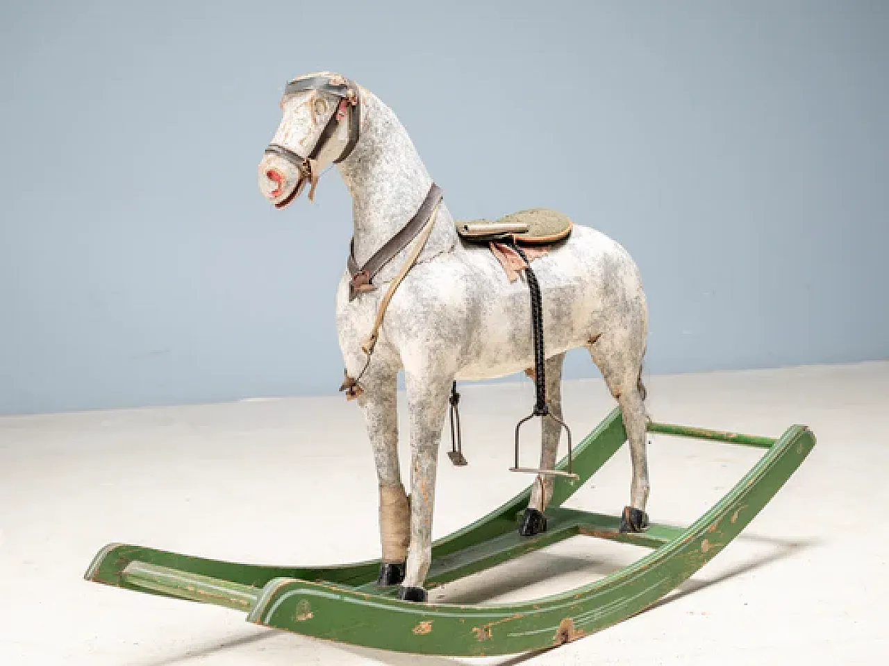 Wooden rocking horse, 20th century 5