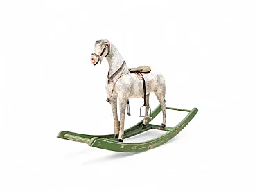 Wooden rocking horse, 20th century