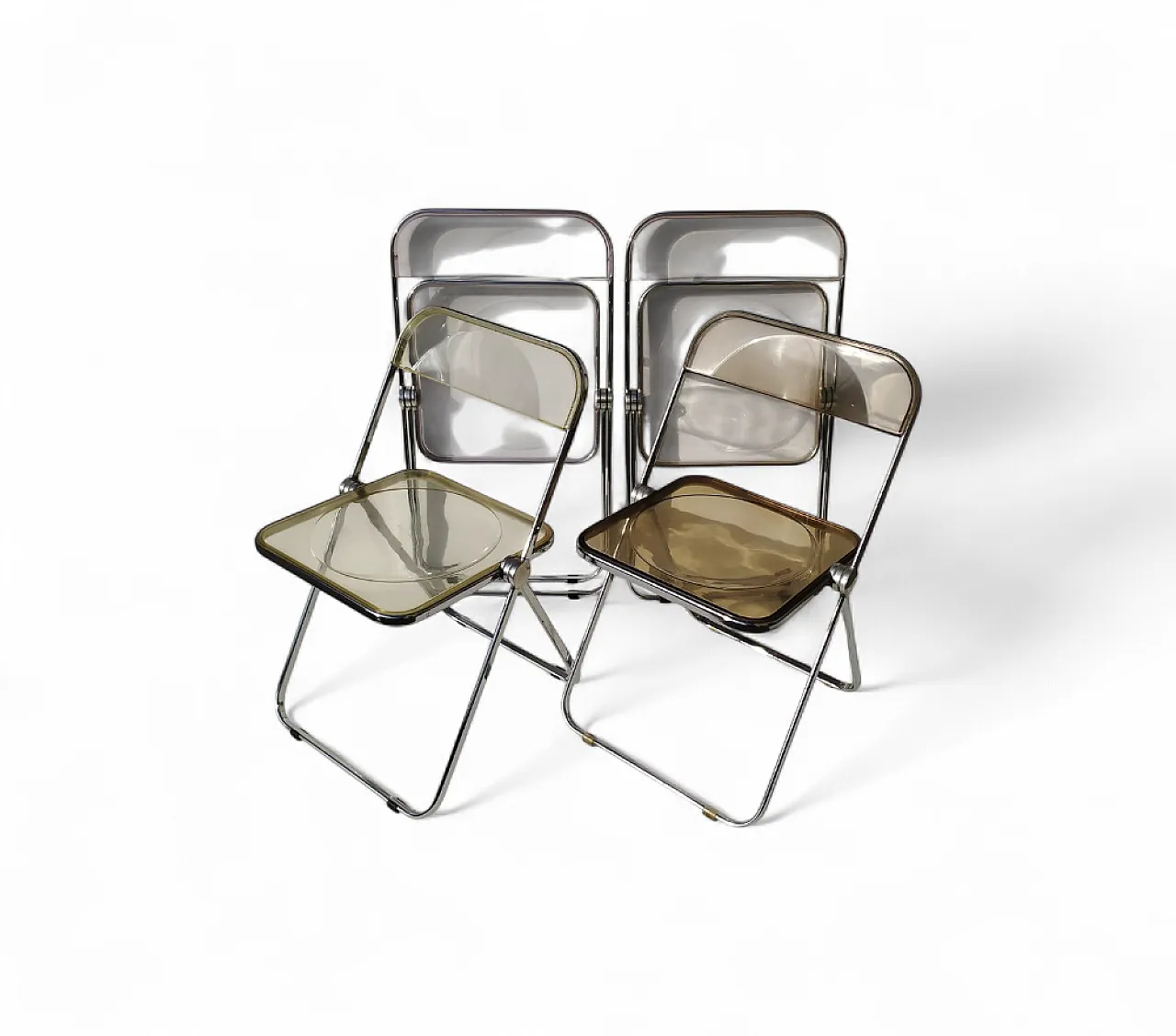 4 Plia chairs by Kartell, 1970s 10