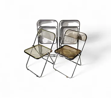 4 Plia chairs by Kartell, 1970s