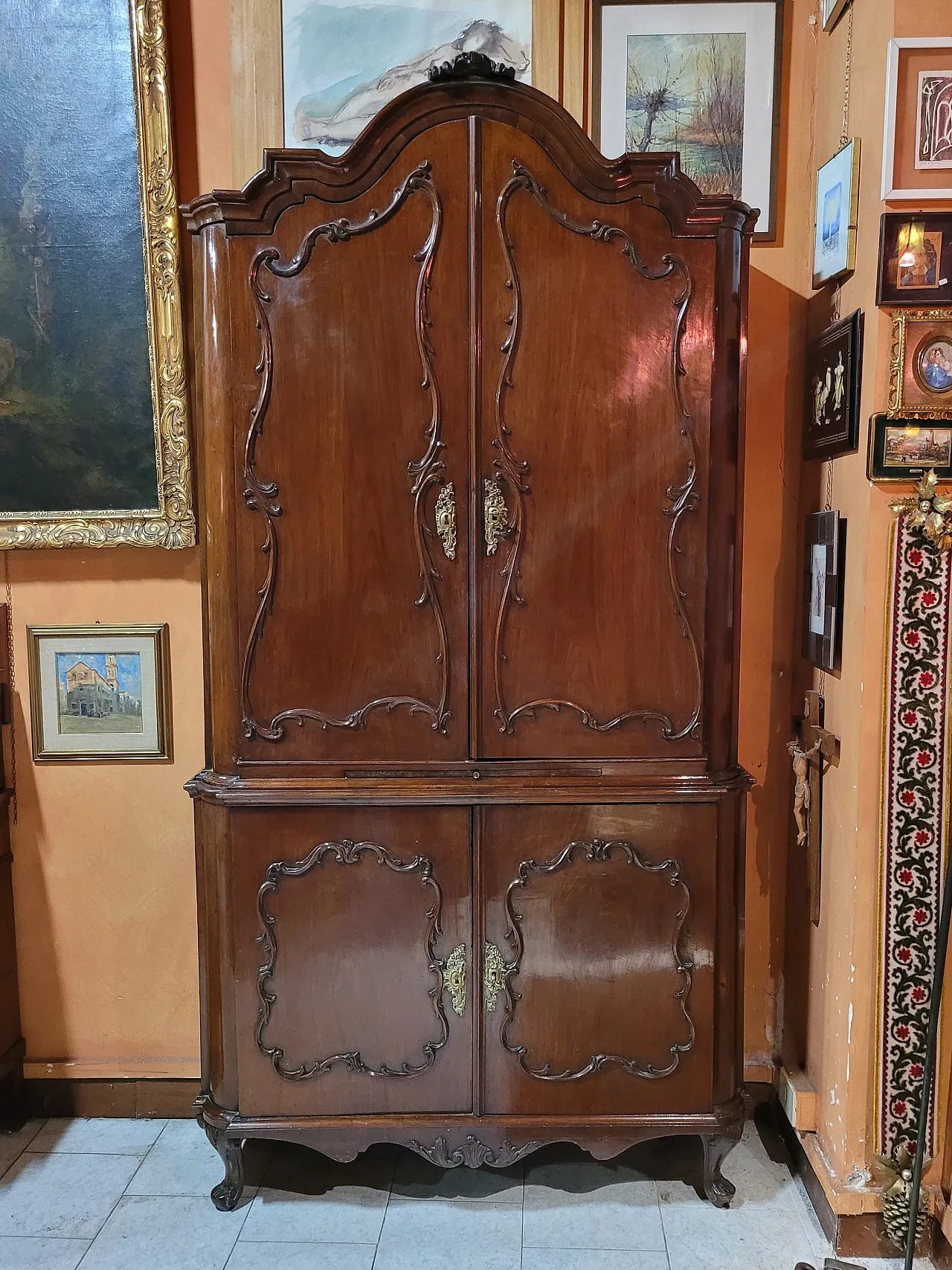 Double sideboard in mahogany wood, Netherlands, 18th century 2