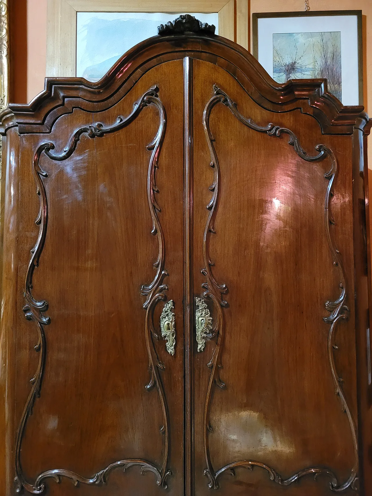 Double sideboard in mahogany wood, Netherlands, 18th century 4