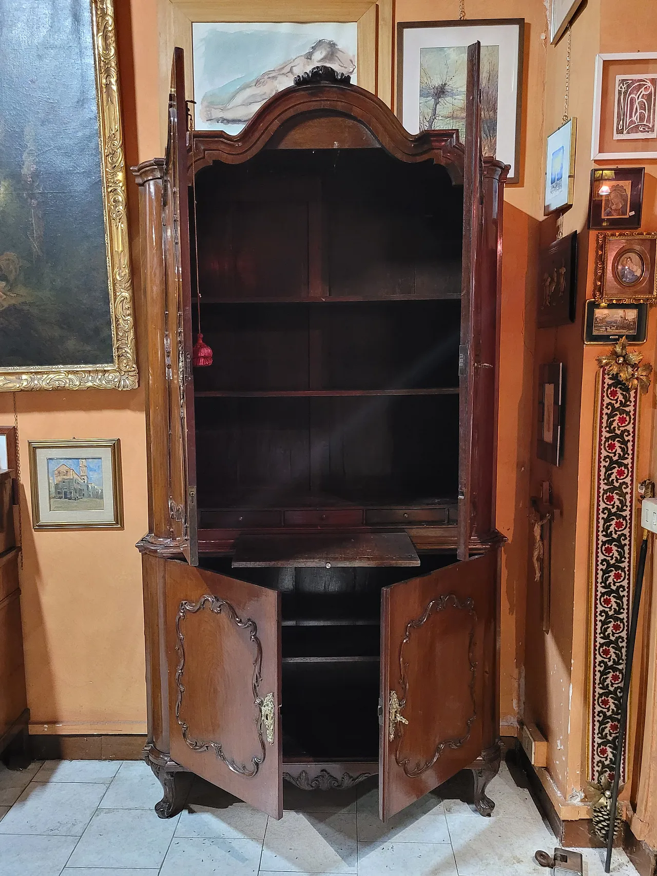 Double sideboard in mahogany wood, Netherlands, 18th century 8
