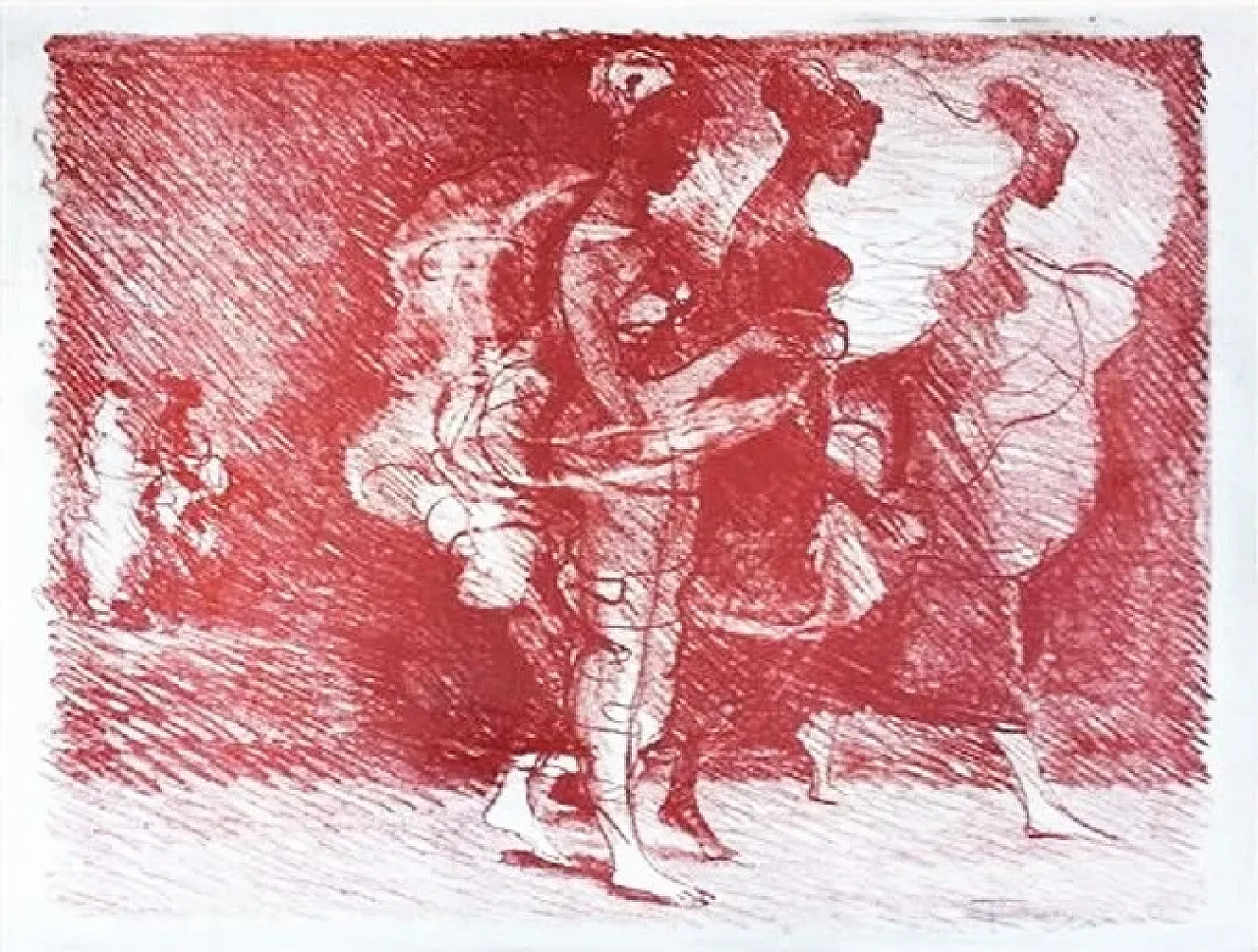 Salvatore Fiume, Somale print with signature, 1990s 1