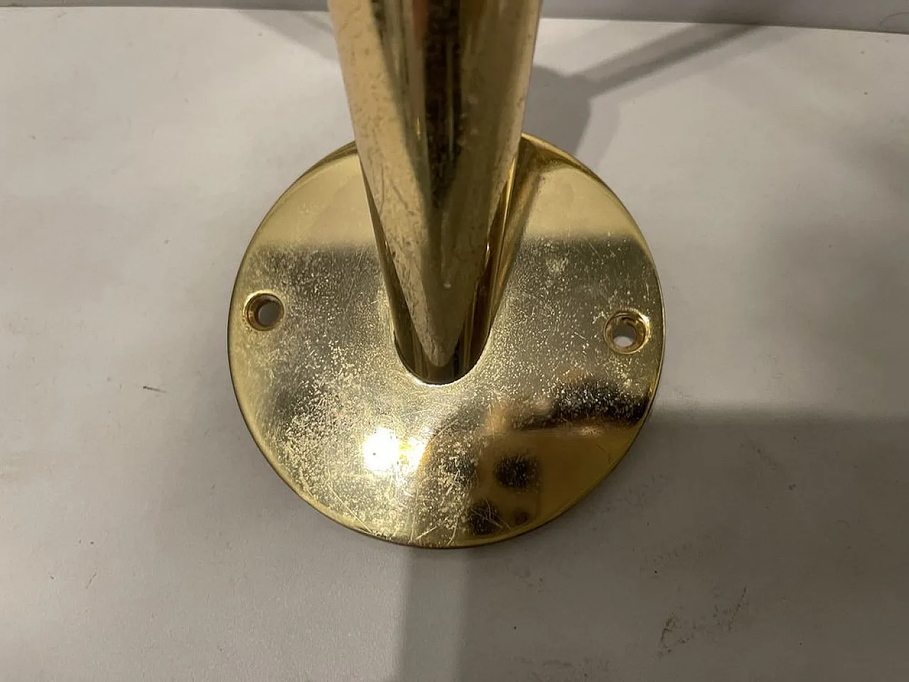 3 Brass and glass wall lights, 1990s 3