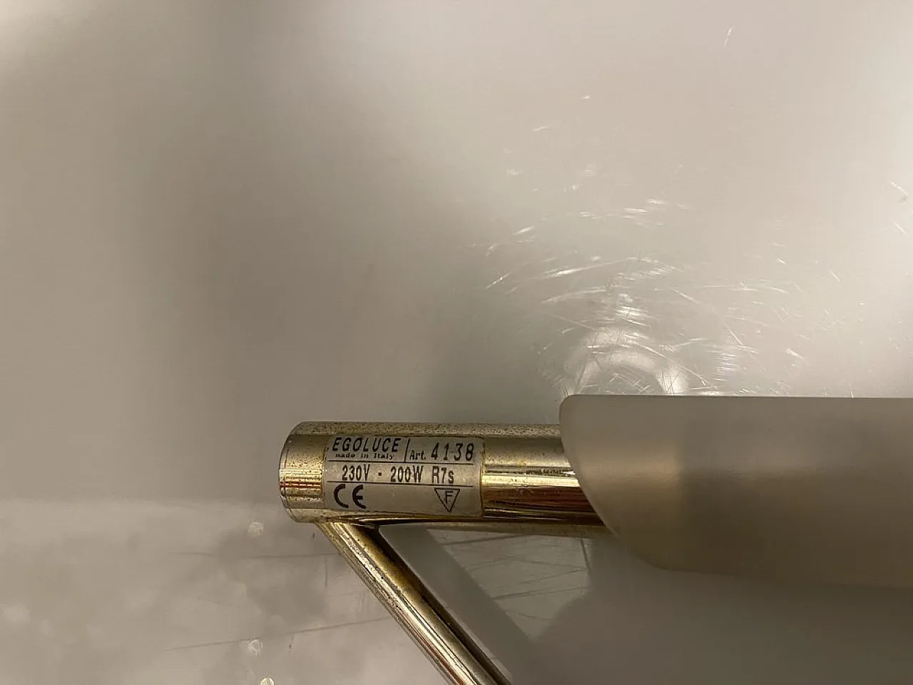 3 Brass and glass wall lights, 1990s 4