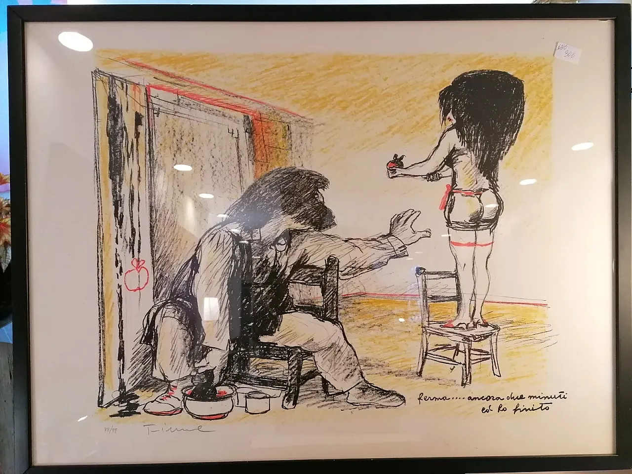 Salvatore Fiume, lithograph no. 88/99 on paper, 1990s 2