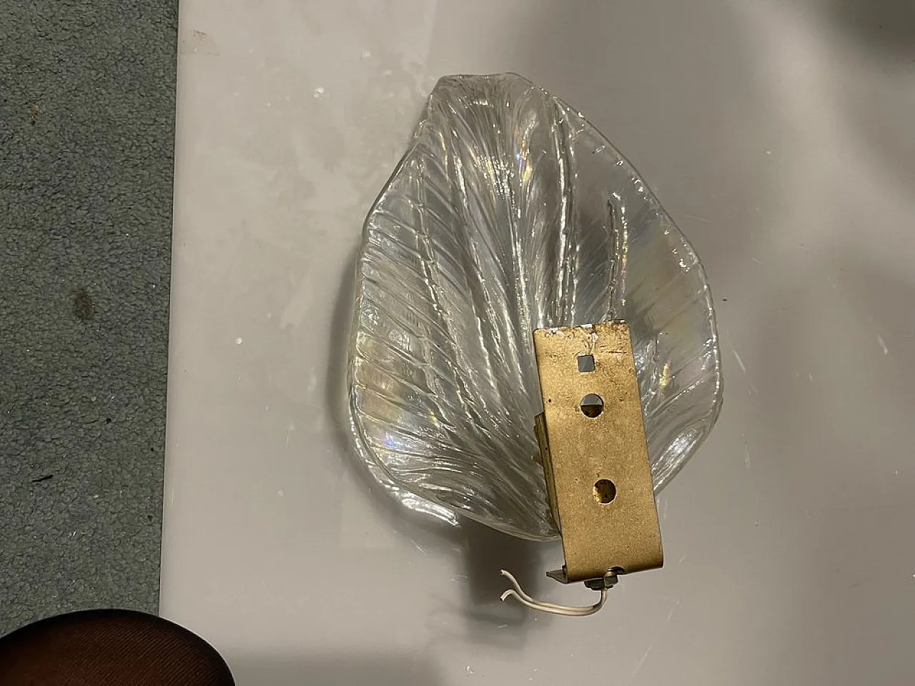 Pair of Murano glass wall lights, 1970s 4