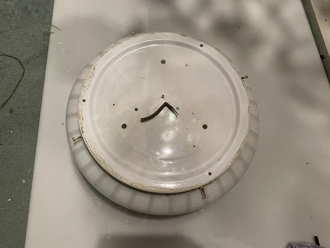 Murano glass recessed light attributed to Venini Paolo, 1960s 4