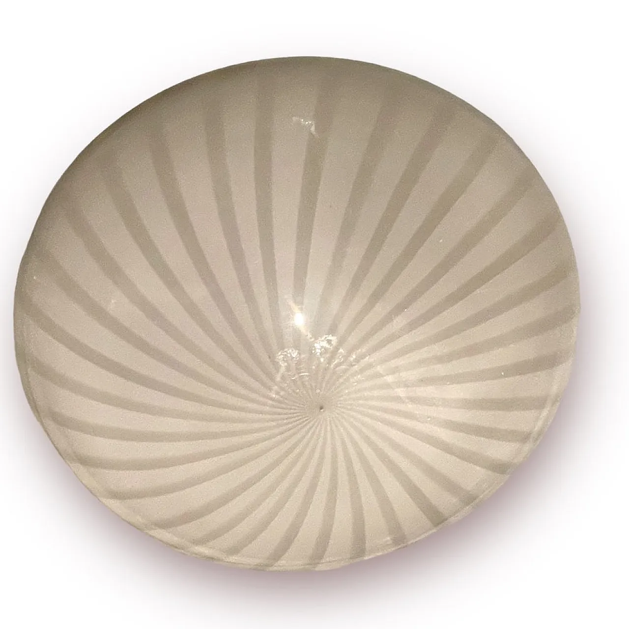Murano glass recessed light attributed to Venini Paolo, 1960s 6