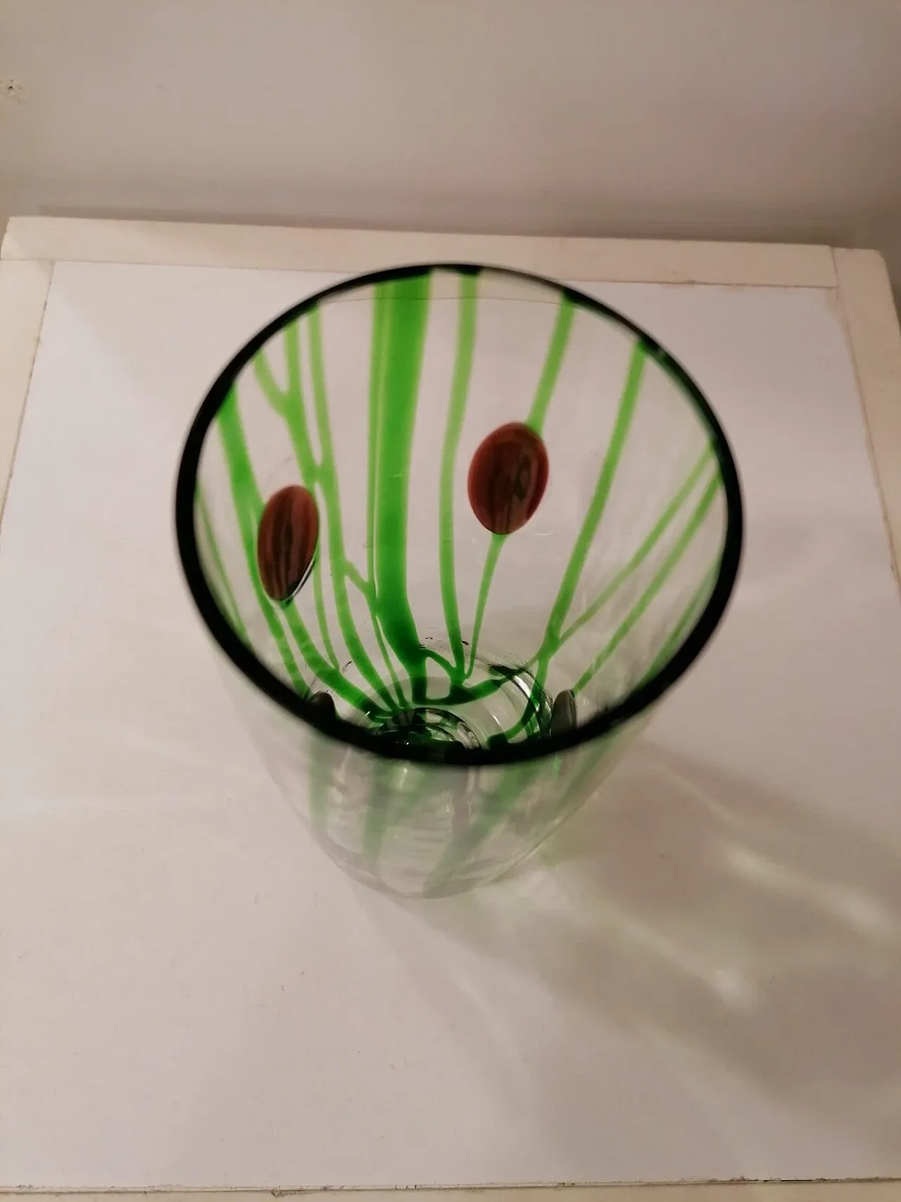 Liberty collection vase, in Murano glass by Moretti, 1990s 2