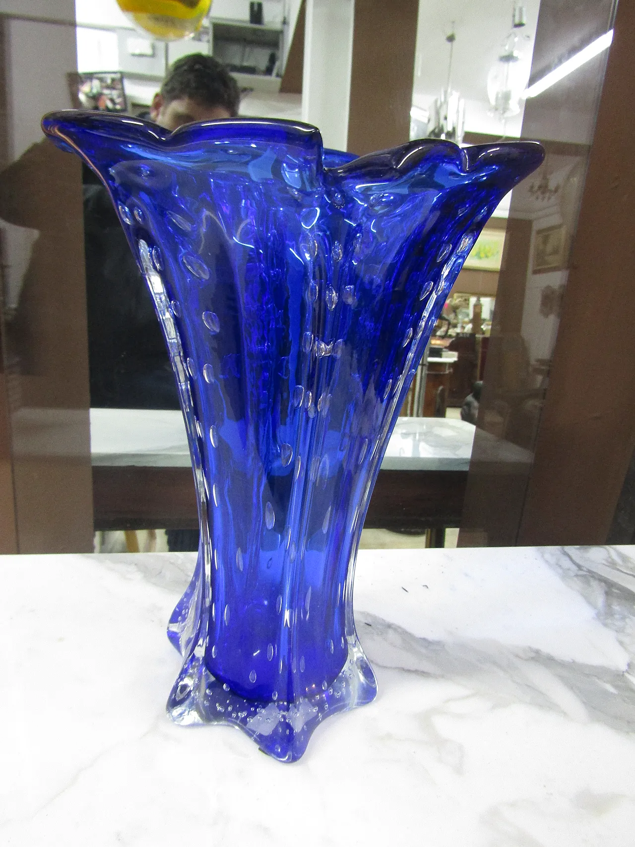 Vaso in vetro di Murano, anni '70 2