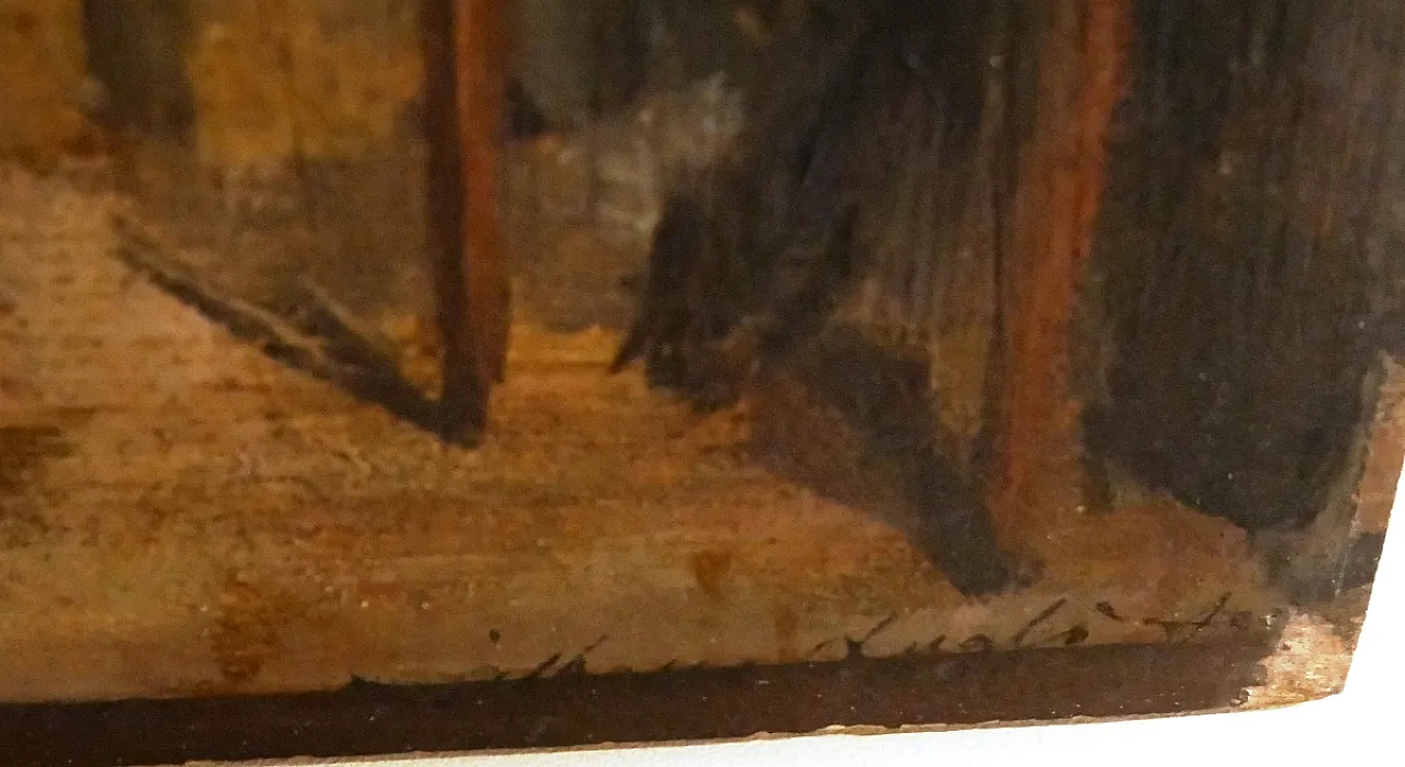 Fanciulli che giocano di Albano Lugli pittore emiliano, '800 4