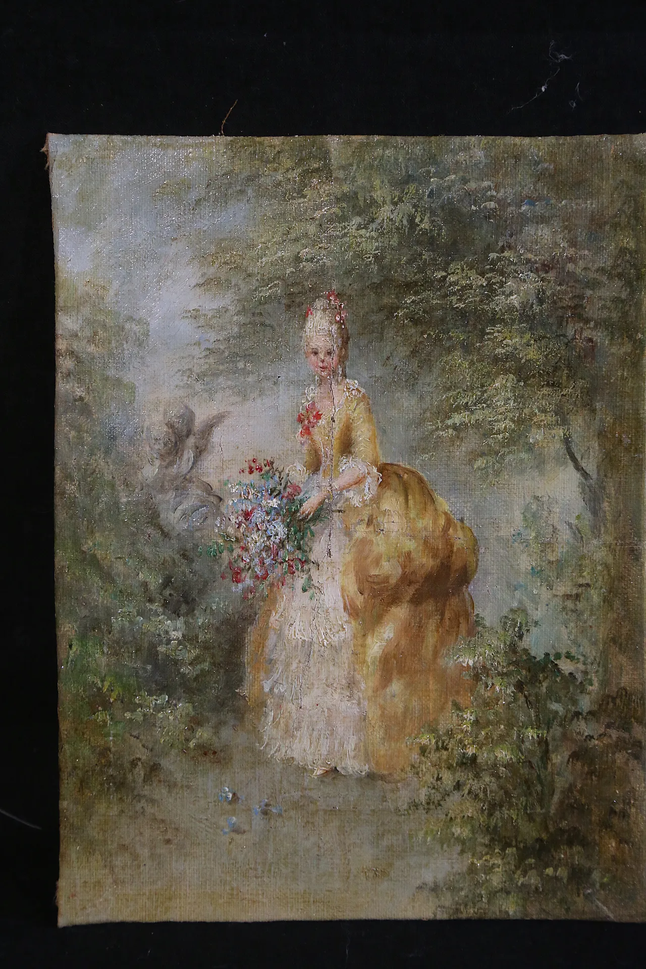 Lady in the gardens oil painting on canvas French, 19th century 6