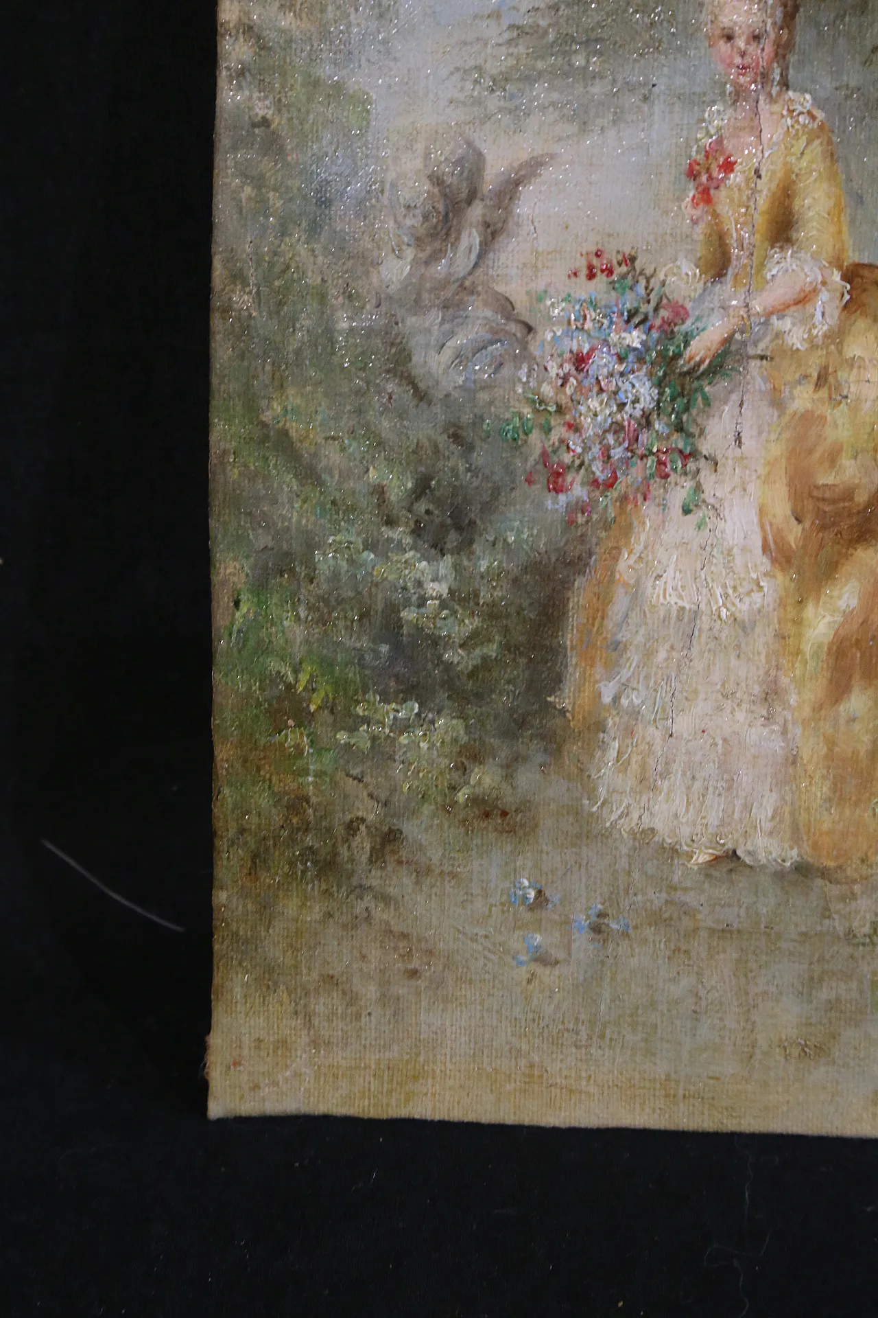 Lady in the gardens oil painting on canvas French, 19th century 8