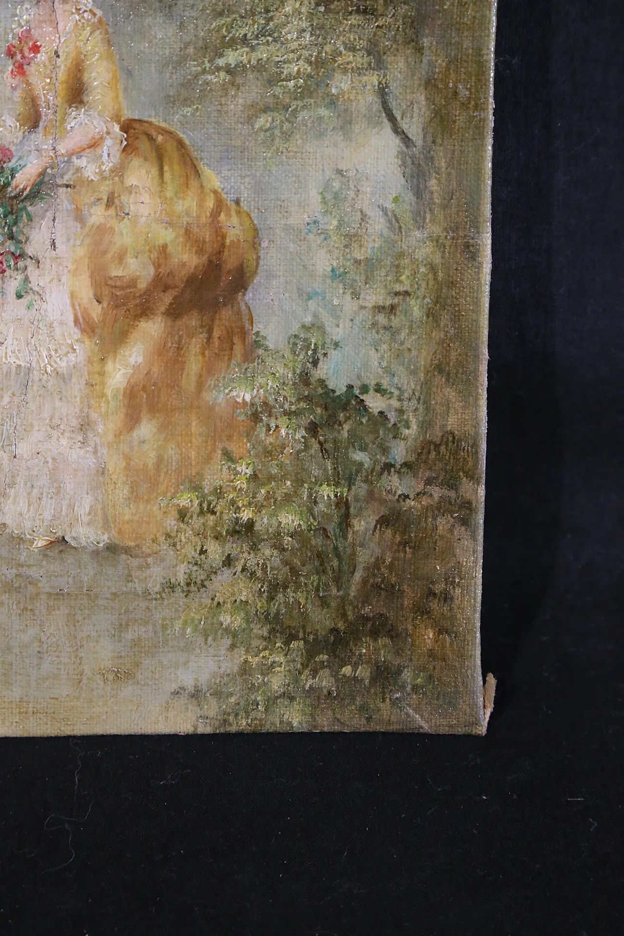 Lady in the gardens oil painting on canvas French, 19th century 9
